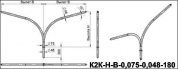 кронштейны для гранёных опор к2к-0,5-1,0-0,075-0,048(15-180)