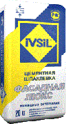 супербелая цементная шпаклевка ivsil фасадная люкс
